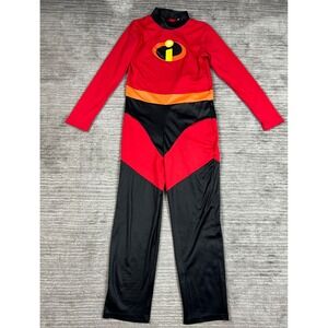 Disney Costume Jumpsuit Unisex 9/10 Red Incredibles Superhero Pixar Cosplay